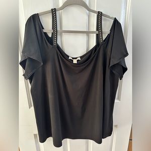 Michael Kors Women’s Plus Size Cold Shoulder Top